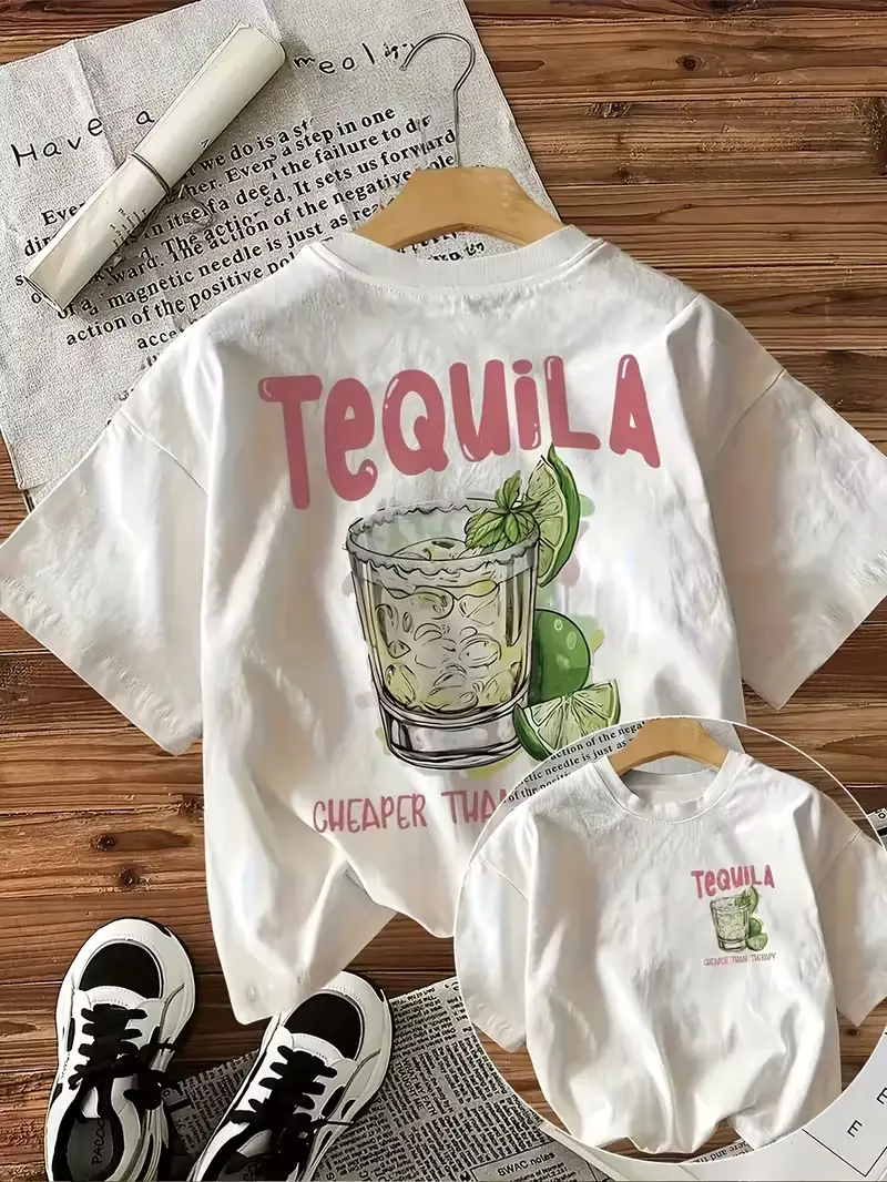 Women's Unisex Graphic Print Short-Sleeve Round Neck Tee - Comfortable Everyday Fabric Casual Top for Spring, Summer, Shortsleeve