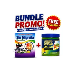 Combo de Sin Migraña + Pomada Gratis de Ciatico 125 Gramos Antioxidant