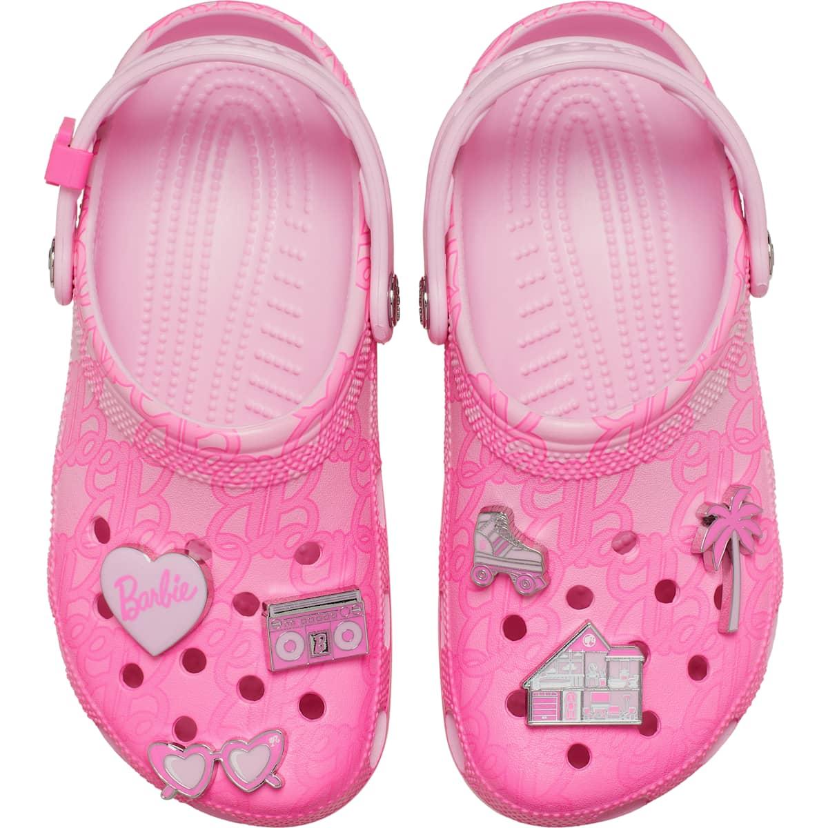 Crocs Adult Mattel Pink Barbie Classic Clogs