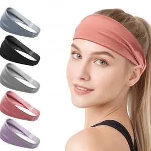 1 counts Sports Headband Fitness  yoga running Sweatband, Summer Sweat Wicking Head Wrap for Running Yoga Basketball Men Women