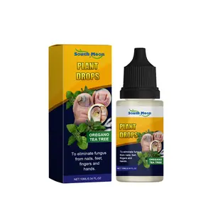 South Moon Plant Drops Nail Care Moisturizer with Basil Leaf Extract, Tea Tree Oil & Lavender Essential Oils for Nail Fungus Prevention and Manicures