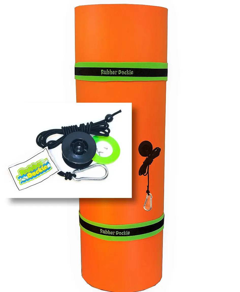 Rubber Dockie Tether Bundle (18ft Dockie + Extra Tether Kit)
