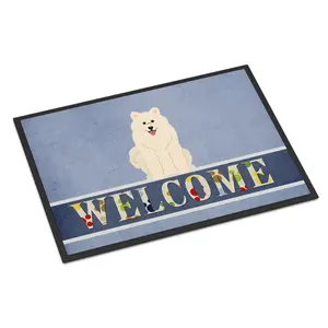 Carolines Treasures BB5611MAT 18 x 27 in. Samoyed Welcome Indoor or Outdoor Mat