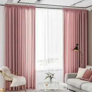 Elegant Cream Color Semi-Transparent Curtain, High-Quality Home Decor, Filters Light, Perfect for Living Room and Bedroom Windows
