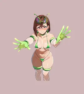Anime Momo Ayase Waifu Car Sticker – Kiss-Cut Vinyl Decal for Laptop & Hydro Flask, Full Body Sticker
