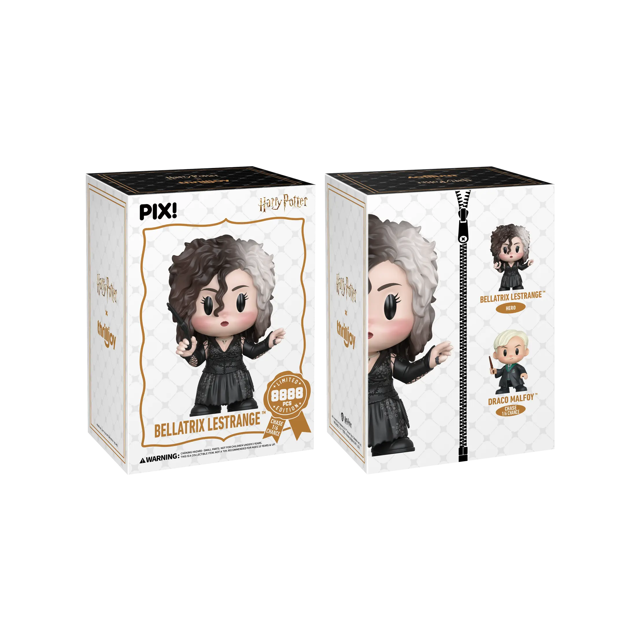 Thrilljoy PIX! Harry Potter Bellatrix Lestrange LE 8888 Collectible Blind Box Vinyl Figure