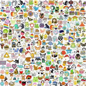 20/40/60 Count Cute Mixed Enamel Pins Bulk Set, Funny Plant Anime Lapel Badges, Cartoon Button Pins Jewelry for Backpack Cloths Hats Jacket Decoration, Festival Gifts