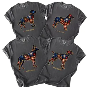 Comfort Colors 50+ Dog Dachshund America’s 250th  Shirt, Patriotic Wiener Dog Tee, USA Fireworks Puppy Gift for Dog Lovers, Black Labrador dog Shirt, 4th Of July Shirt, 4th of July Puppy Lover Gift, Australian Shepherd 4th of July Gift