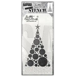 Tim Holtz Stampers Anonymous Layering Stencil Modern Tree