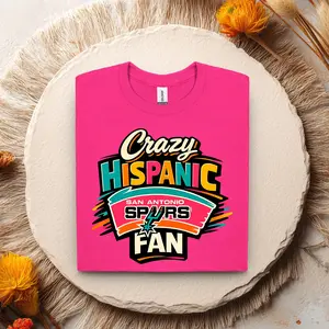 San Antonio Spurs Fan Tee, Crazy Hispanic Basketball Shirt, Gift Man Woman