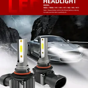 super bright LED headlights 6000K 10000LM