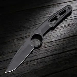 Lightweight Skeletonized Fixed Blade Knife, EDC Gear for Outdoor Adventures & Bushcraft