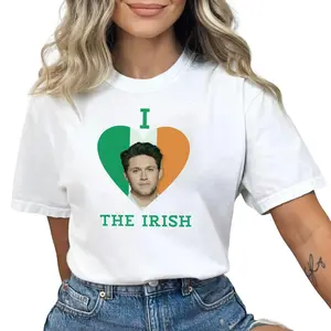 Niall Horan Shirt, I Love Irish Boys Shirt, Niall Horan The Show Tour Shirt, I Love My Boyfriend Shirt, Irish St Patrick's Day Shirt Top Womenswear