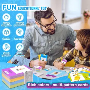 English & Spanish Bilingual Talking Flash Cards Toy for Kids with 224 Sight Words -  Educational Language Learning Toy