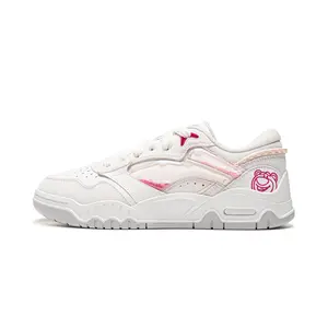 Disney x LiNing Strawberry Bear Low-Top Sneakers for Women: Retro Style, Lightweight, Cushioned, and Durable Trending Shoes, House White Official Shoes to Get / Maison Mihara