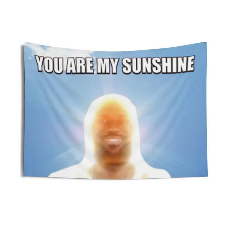 Tapestry, You Are My Sunshine - Lebron Meme Tapestry Poster Fun Gift Room Decoration Joke Gift Decoration Goofy Youth University Dormitory Gift