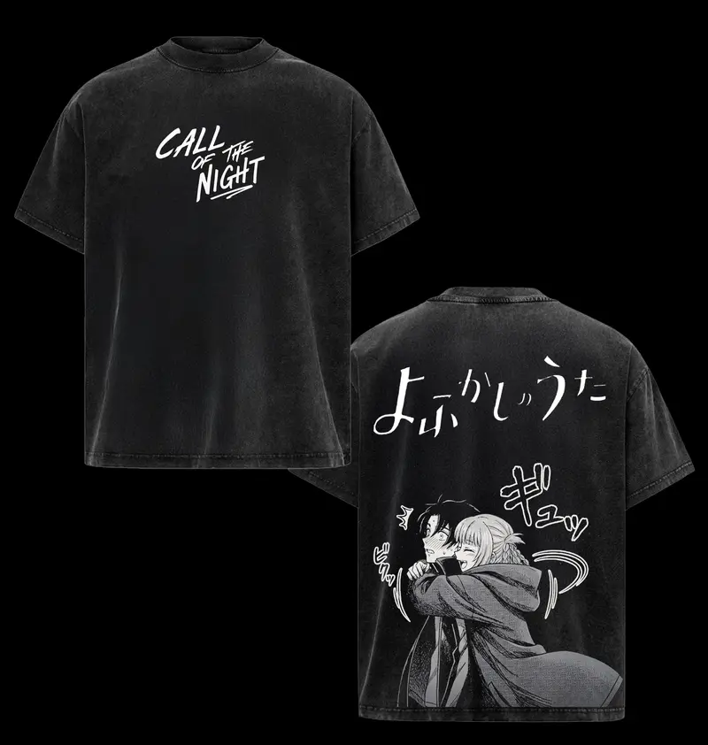 Yofukashi no Uta x Call of the Night Oversized Vintage Tee