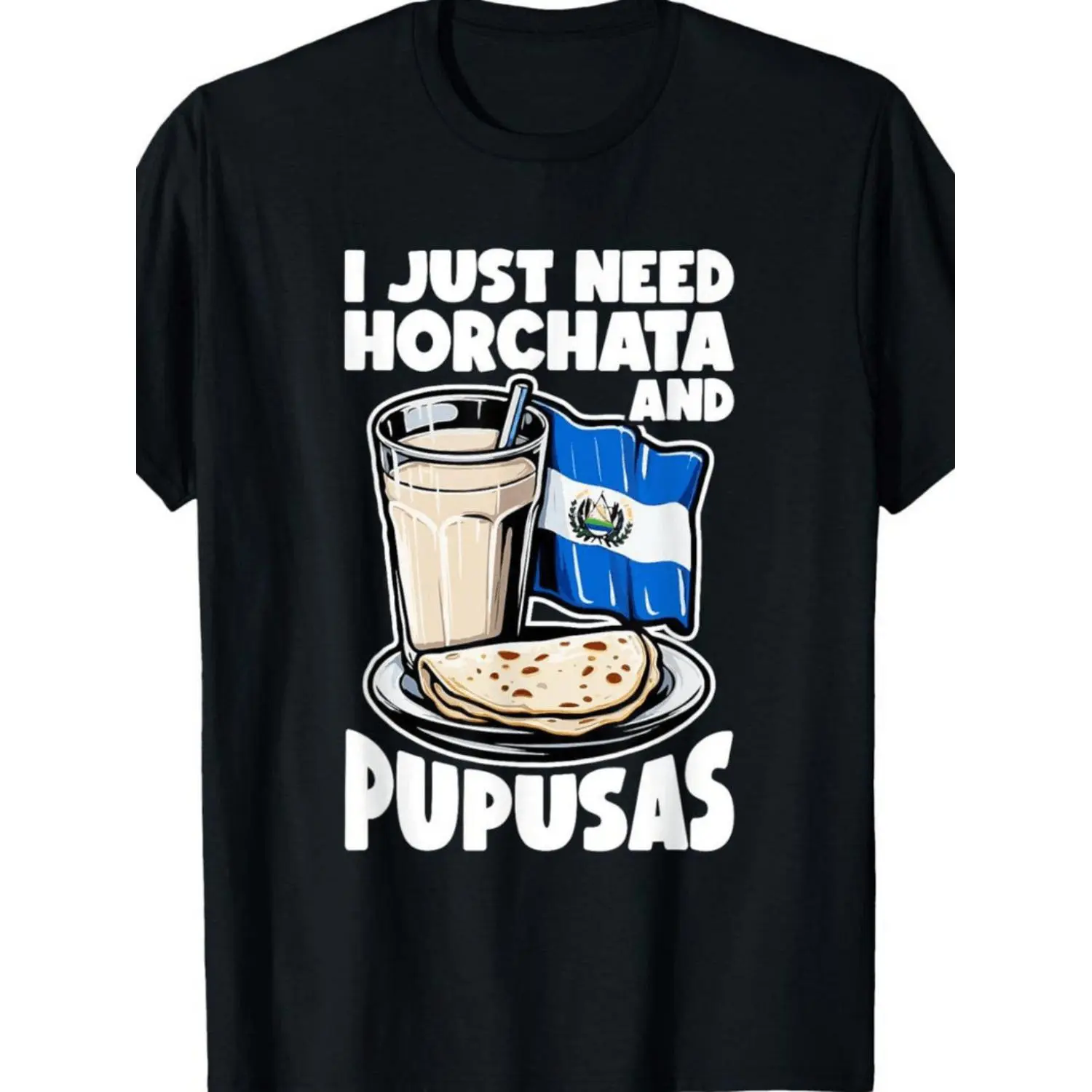 Horchata Pupusas El Salvador Inspired T-Shirt Design