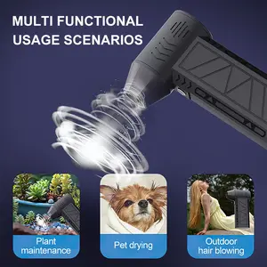 130000RPM Electric Air Duster Cordless Mini Jet Dry Blower Portable Fan