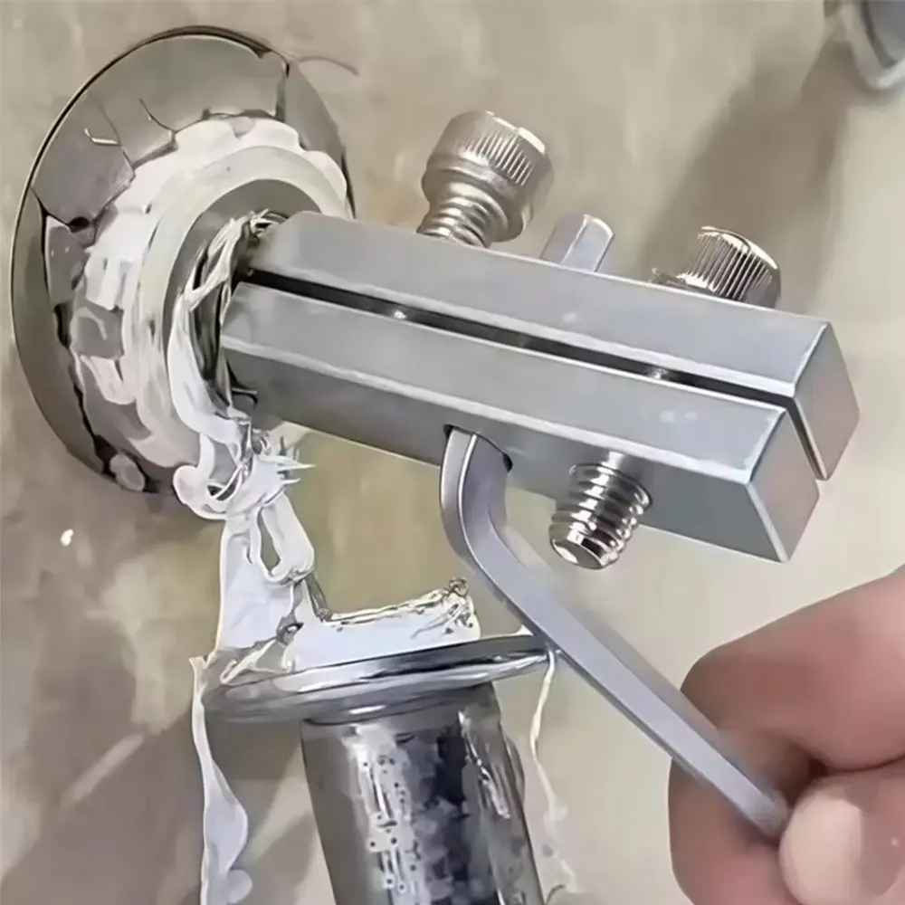 Quick Release Angle Valve Faucet Tool, Wire Cutting Extractor for Broken Pipes, Universal 4mm & 6mm Hose Removal, Durable Plumbing Accessory, Pipe Flexible Wrench