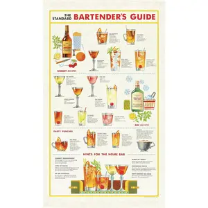 Papers   Bartender's Guide  Towel, Multicolor