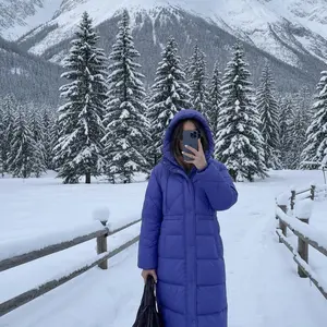 Extremely Cold Thick Down Jacket for Women Long Style Super Warm European and American Winter Coat Star Edition New Season
