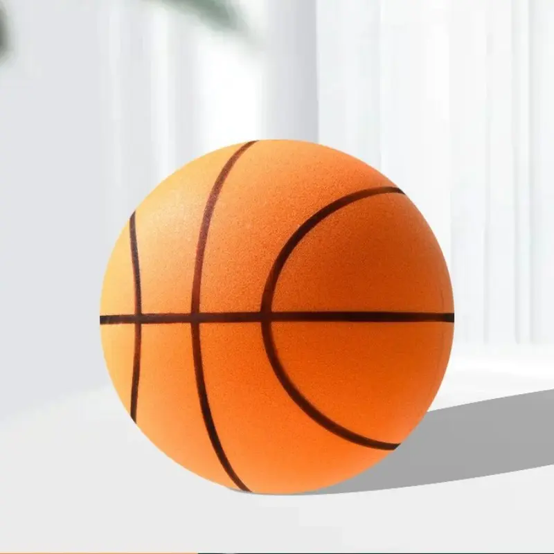 Silent Indoor Basketball PU Soft Foam Ball, Noiseless Training Ball, Indoor Sports Ball, Sponge Ball, Quiet Play Ball, Home Workout Equipment, Home Gym