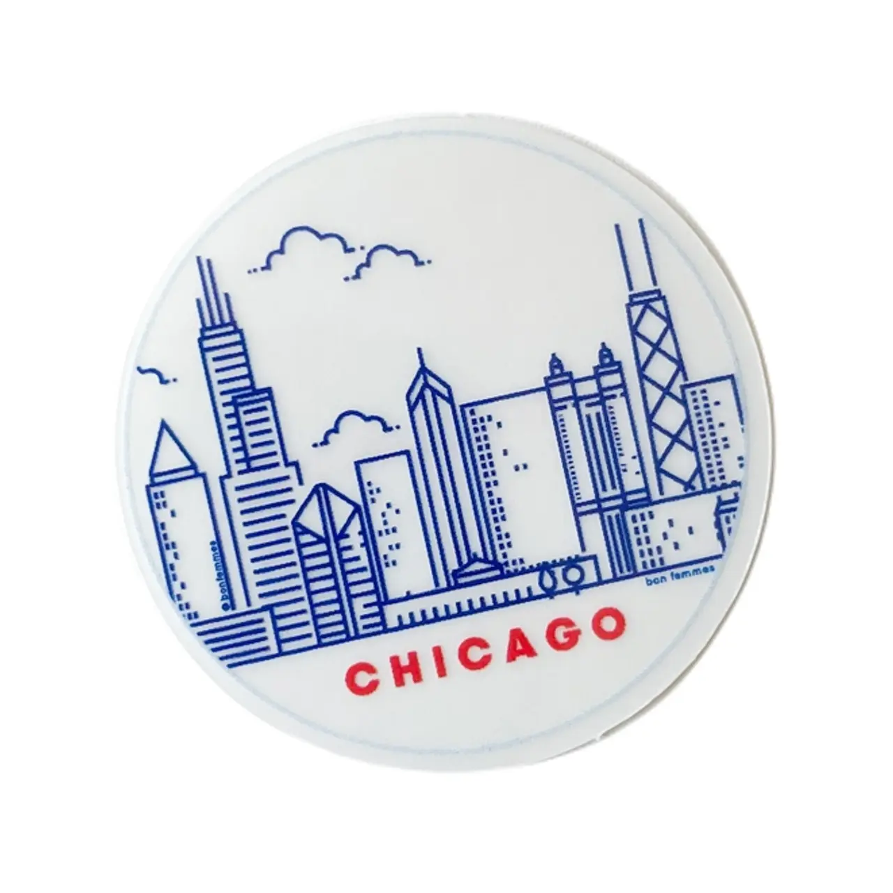 Chicago Round Sticker