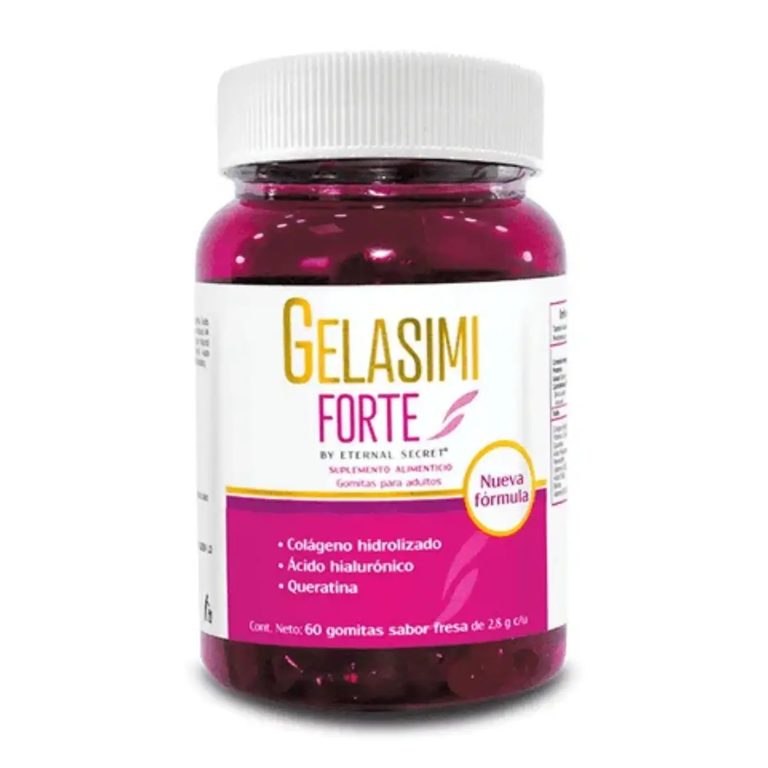 Gelasimi Forte gummies (60 gummies) Hydrolyzed collagen Biotin and Keratin Healthcare Supplement Dietary Edible Beauty Hair Nail Healthy Colagen Optim