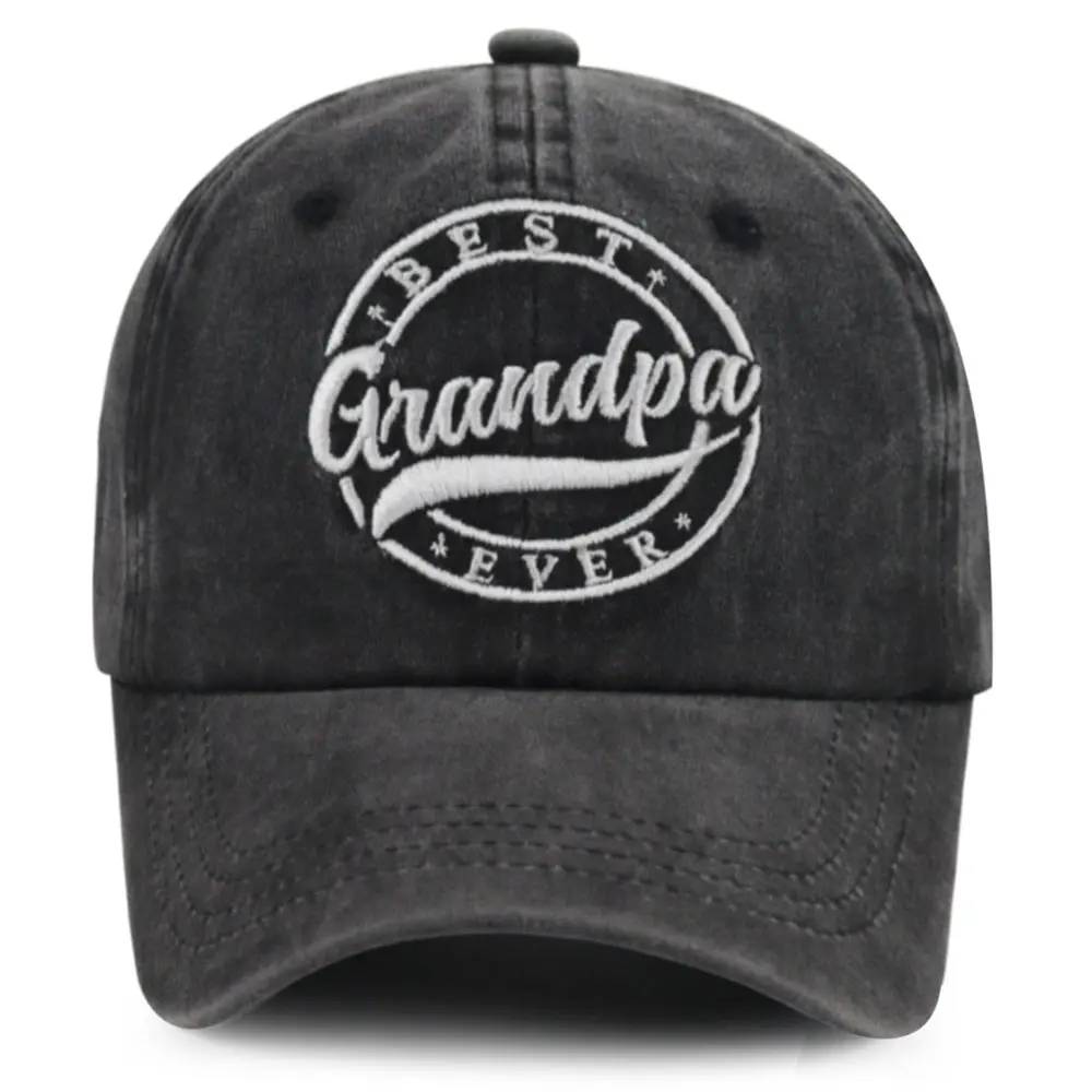 Grandpa Gifts for Men, Adjustable Embroidered Grandfather Baseball Cap, Best Papa Ever Party Decorations Hat, Fathers Day Christmas Retirement Birthday Gifts for New Grandpa Granddad Dad Uncle