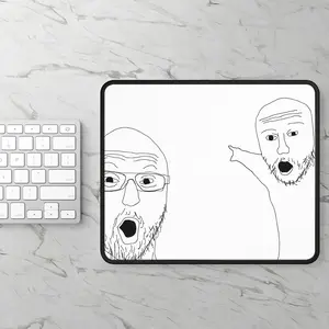 Whimsical Gaming Mouse Pad, Fun Gamer Gift, Desk Accessory, Unique Mousepad, Nerdy Office Decor, Gaming Setup