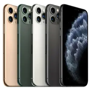 Refurbished Apple iPhone 11 Pro Max Fully Unlocked 64GB 256GB 512GB Space Gray Silver Gold Midnight Green 2019 in Excellent Condition & Phone Charger Block and Cable