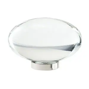 212 MAIN Amerock 1.75 in. Glacio Polished Nickel Knob, Doorknob, Door Hardware