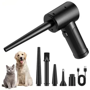 Portable Compressed Air Dust Collector, 3-speed 51000RPM Electric Air Dust Collector, Rechargeable Cordless Air Dust Collector for Keyboard, Sofa, Car, Window Edge