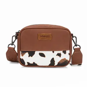 Wrangler Crossbody Bag for Women Aztec Mini Crossover Purse with Guitar Strap