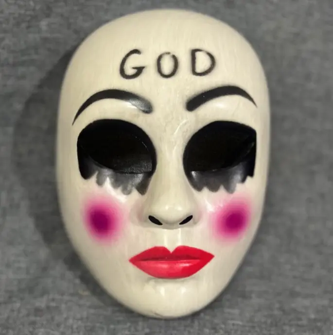 Halloween Full-Face Horror Mask - Scary Cosplay Prop for The Purge, Ghost Face Themed Costumes