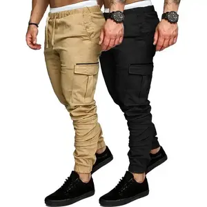 Fall outfits [2 Pack Relaxed Fit Cargo Pants] 2 Pack Cargo Pants For Men - Relaxed Fit Twill Joggers With Elastic Waistband And Stretch Fabric - Casual Wear