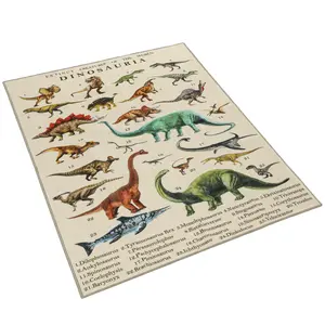 baby fashionNewborn Baby Dinosaur Pattern Play Mat 79x59 Inch Khaki Crawling Mat for Toddlers Safe Non-Slip Playmat Living Room Bedroom Baby Essentials Baby Items Rash Guard Mat