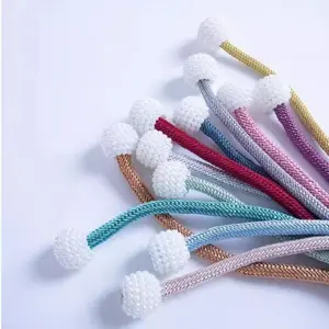 Minimalist Curtain Tieback, Magnetic Ball Decor Curtain Tieback, Household Curtain Accessories for Home Living Room Bedroom