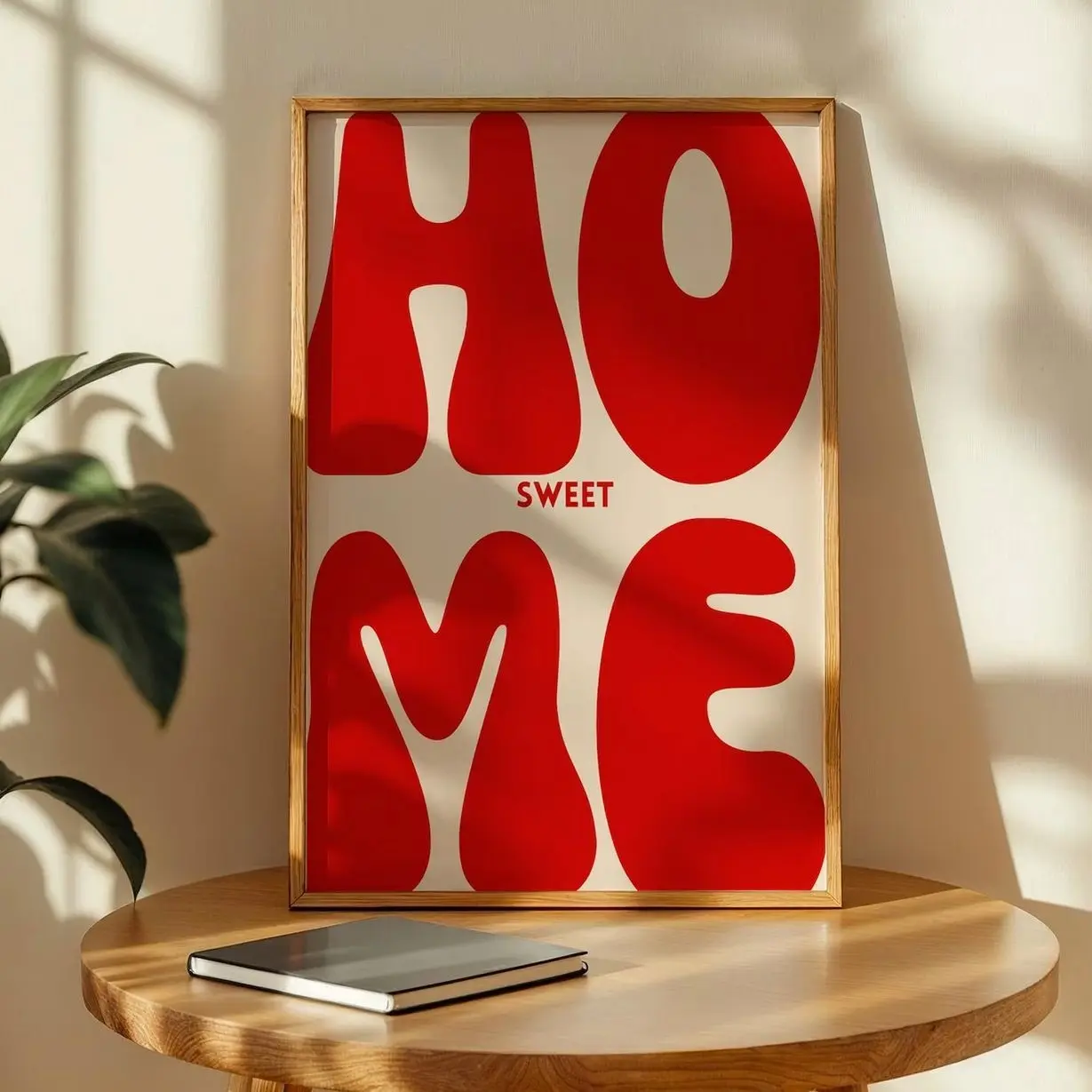 Home Sweet Home Wall Art Bold Typography Poster Housewarming Decor Gift G