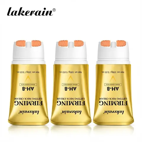 Lakerain Firming Lifting Neck Cream Bundle, White 100g Tubes with Acetyl Hexapeptide-8, Hydrating Balm for Wrinkle Smoothing and Skin Tightening, Moisturizer, Skin Care, Beauty Products