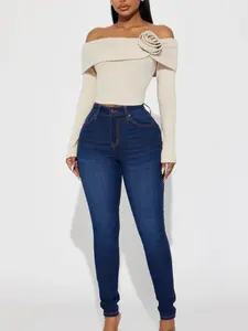 Kiley Control Curvy Stretch Skinny Jeans - Dark Wash