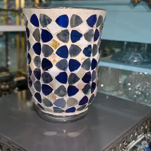 mosaic candle holder