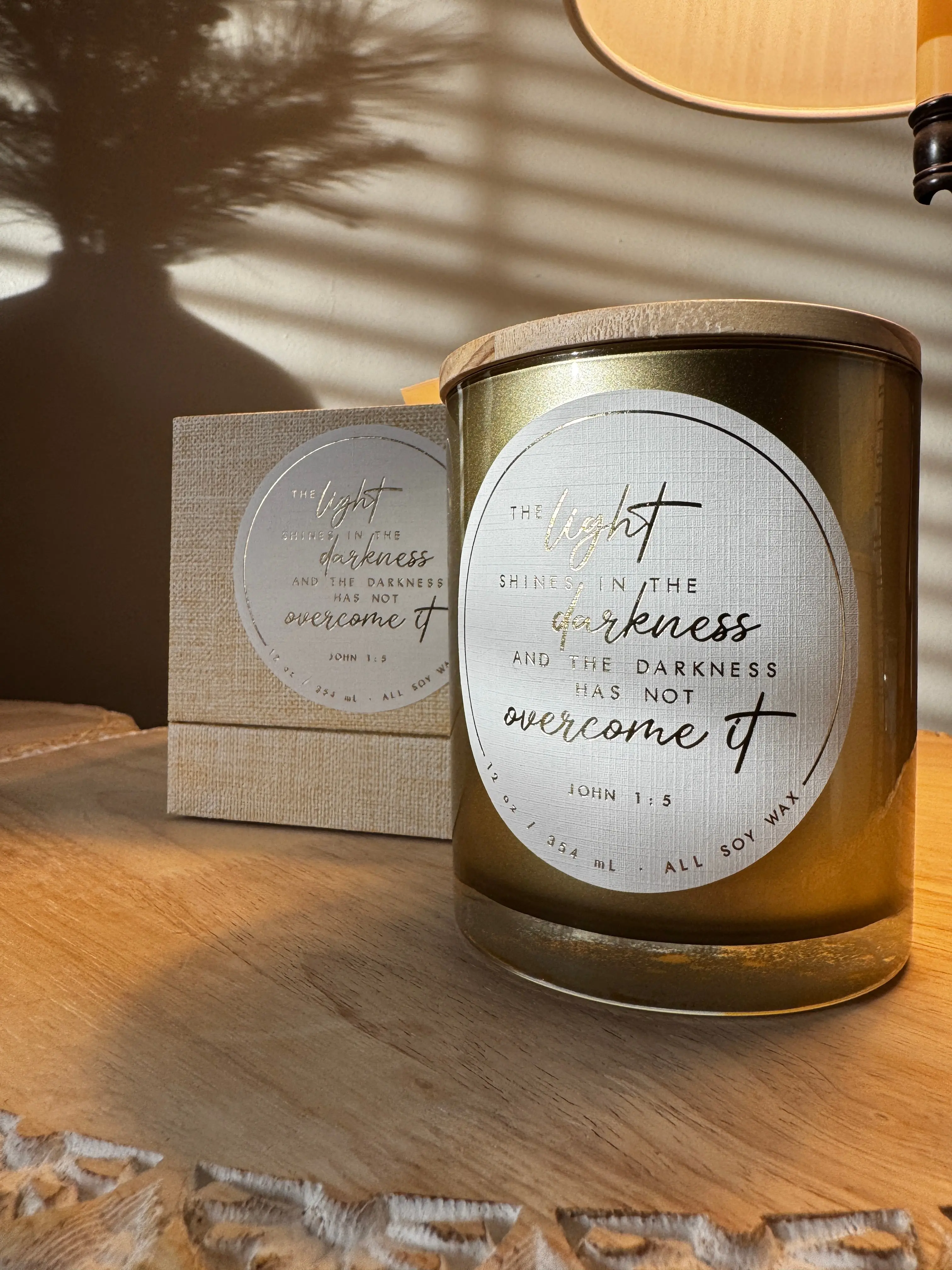 First Light | John 1:5 Bible Verse Hand-Poured 100% Soy Candle