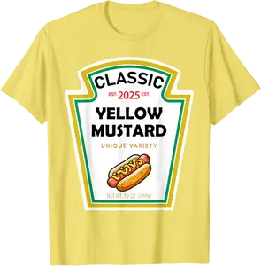 Yellow Mustard DIY Halloween Costume Matching Groupe Mustard T-Shirt - Robynreede Shop 88B0FK1RQFTS