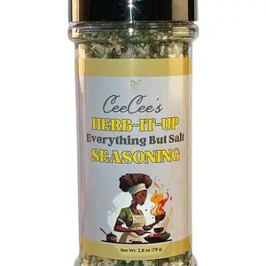 CeeCee's Herb-It-Up Everything But Salt Spice Seasoning - Salt-Free Natural Flavor for Pasta Pizza Salad & Soup - 2.8 oz