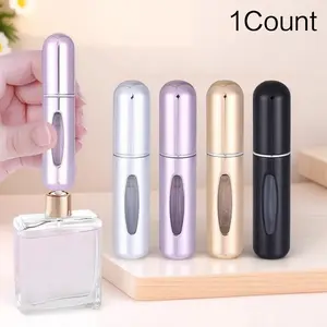 5ml Refillable Mini Perfume Bottle Travel Size Leak Proof Spray Atomizer Portable Perfume Container for Women Men Perfect Gift for Friends Lovers Fashionable Mini Perfume Sprayer Storage