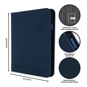 Vault X 12-Pocket Exo-Tec® Zip Binder (Royal Blue)