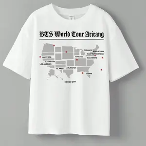 OT7 Arirang World Tour 2026 Graphic Tee | K-Pop Legend Fan Shirt | Bangtan Style Merch