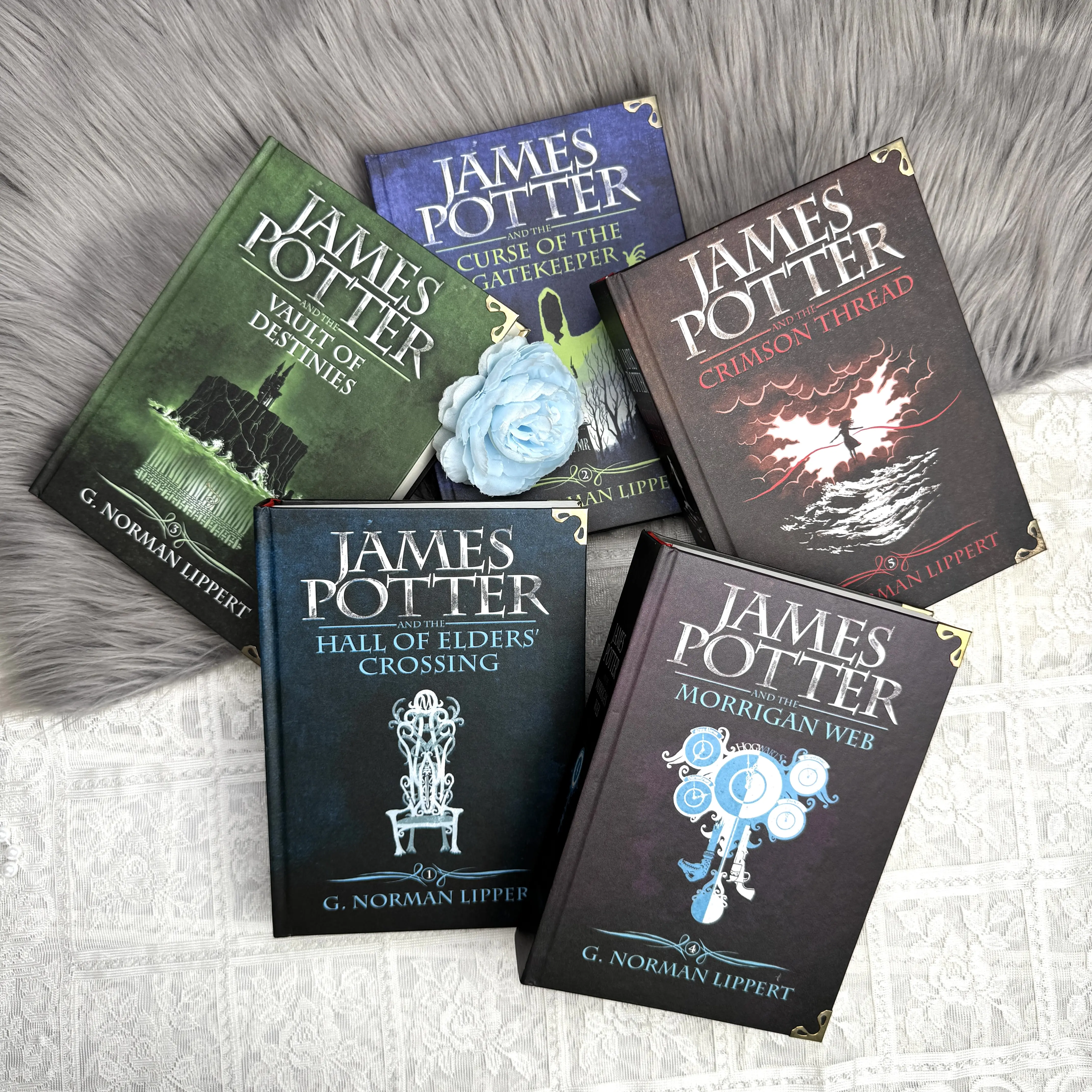 Handcrafted James Potter Series - Complete Custom Hardcover Set